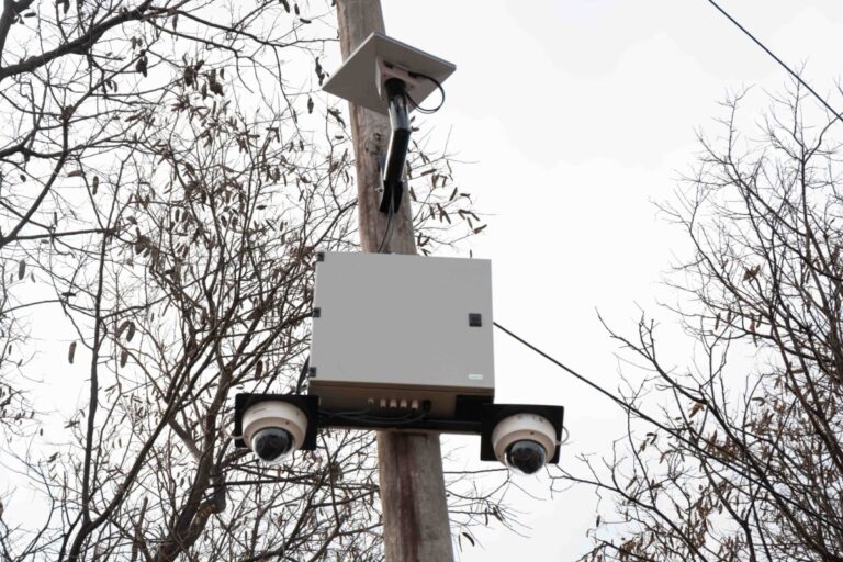 Instalan cámaras de seguridad en distintos puntos del departamento
