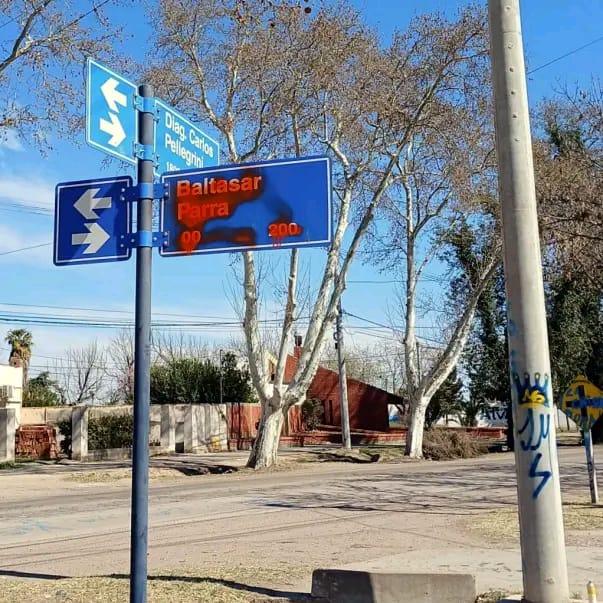 La Municipalidad actuó ante hechos de vandalismo en calle Diagonal Pellegrini