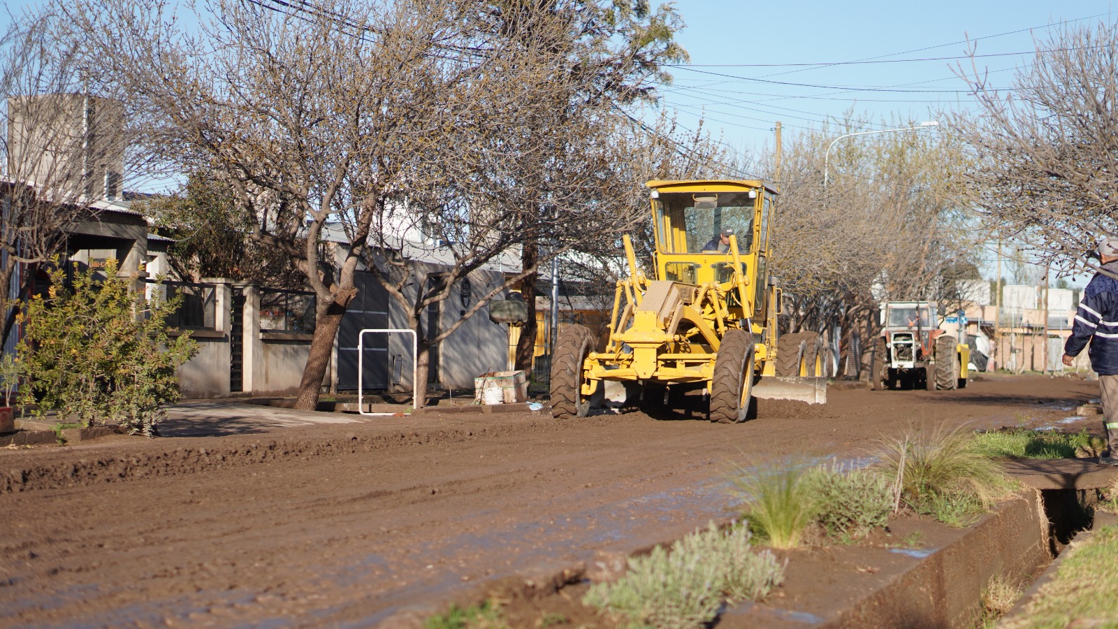 La Municipalidad de General Alvear trabaja en la recuperación de calles tras las lluvias