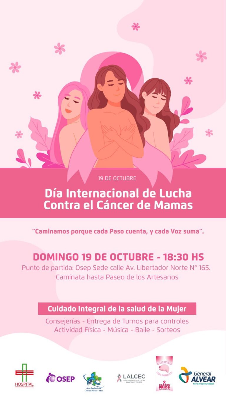 19 de octubre: Día Internacional de Lucha Contra el Cáncer de Mama