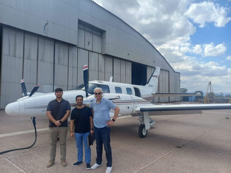 Ya se encuentra en San Rafael la primera aeronave del sistema de Lucha Antigranizo para el Sur Mendocino