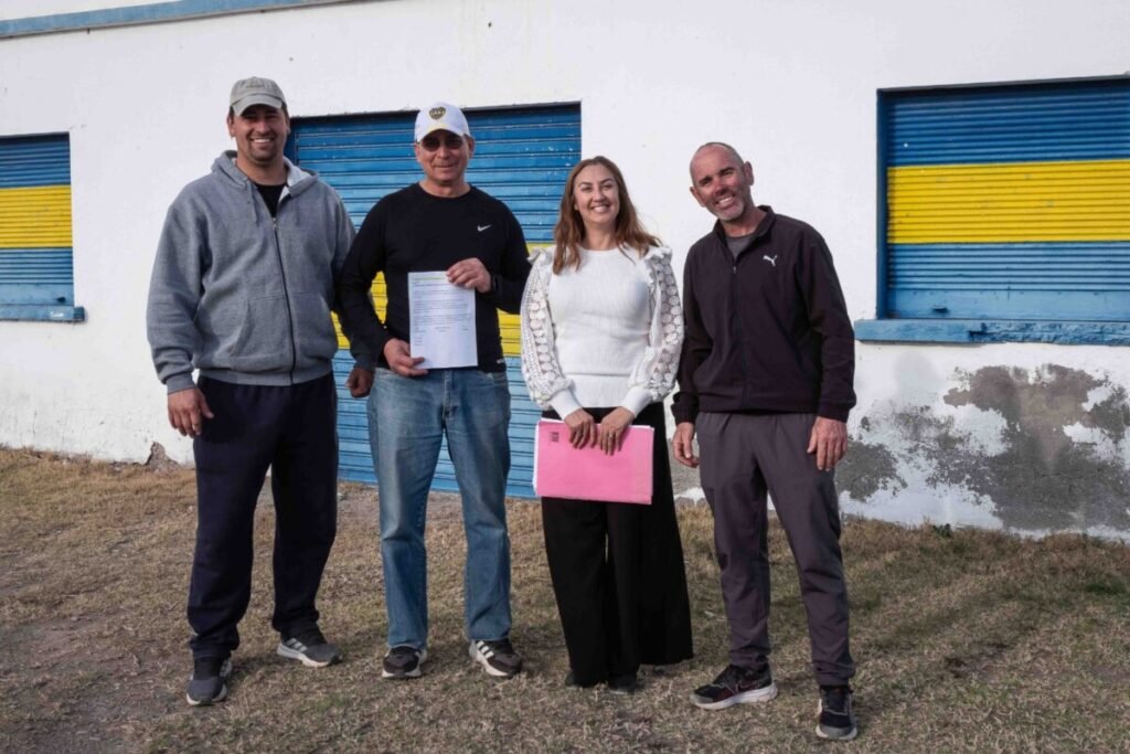 Club Boca de La Escandinava recibió un subsidio para continuar mejorando sus instalaciones